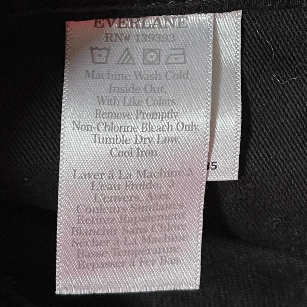 Everlane The Original Cheeky Cropped Jeans Coal Black Size 28 - Image 8