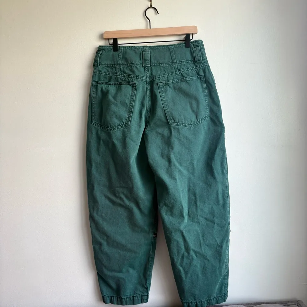 Etica Women’s Barrel Leg Doyle Biker Pants in Quetzal Green Size 31 - Image 8