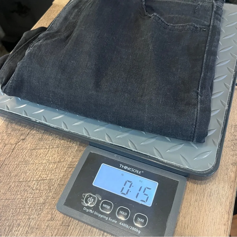 Lucky Brand Bridgette Skinny Black Jeans Womens Size 14 Raw Hem Basic Staple - Image 10