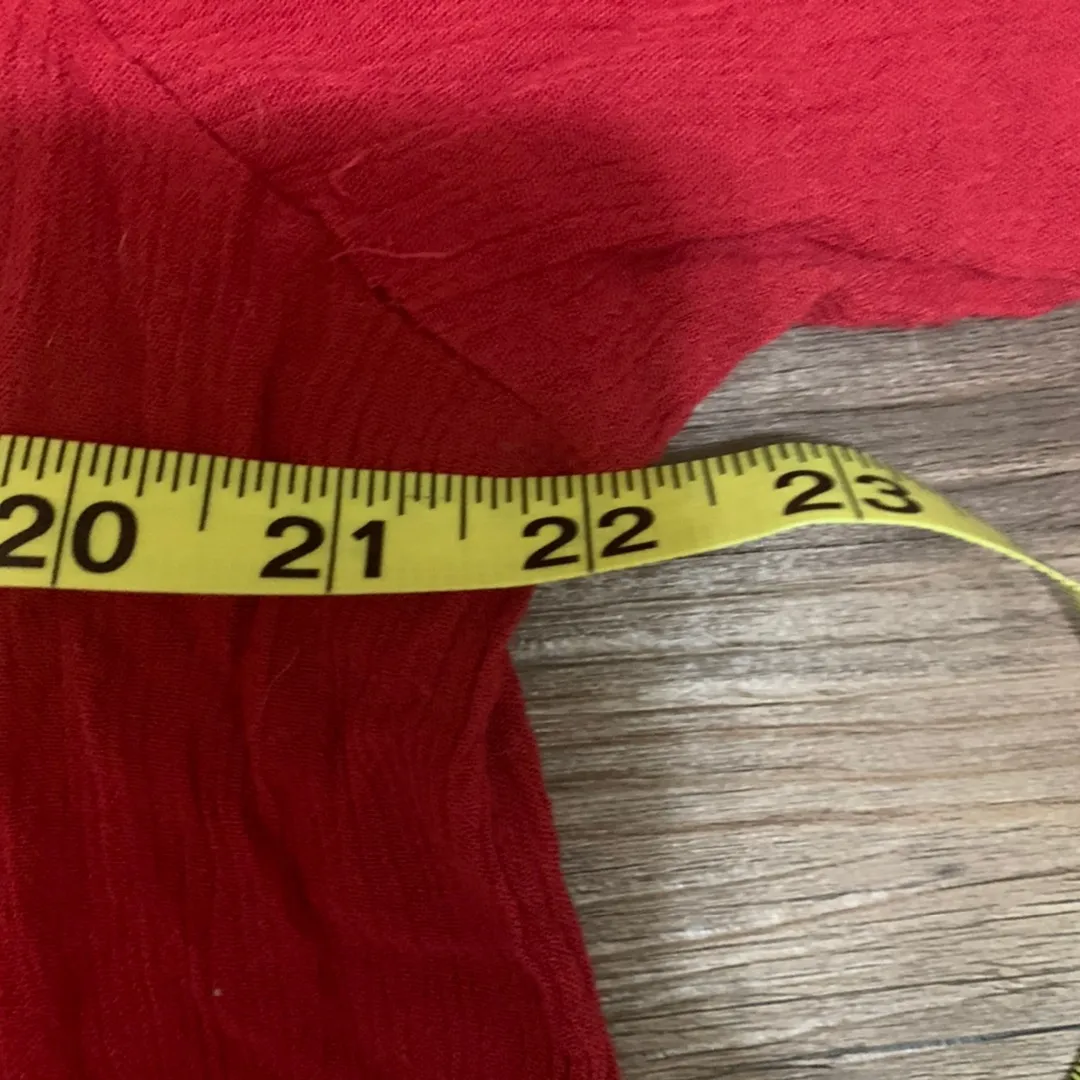 Sara Studio  Red 3/4 Sleeve Top - Image 7