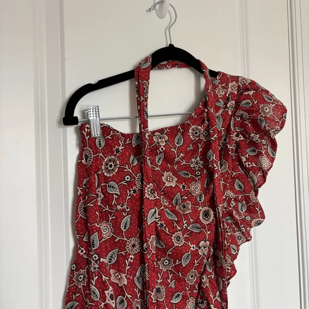 Isabel Marant Etoile Teller Mini Dress Brick Red - Image 8