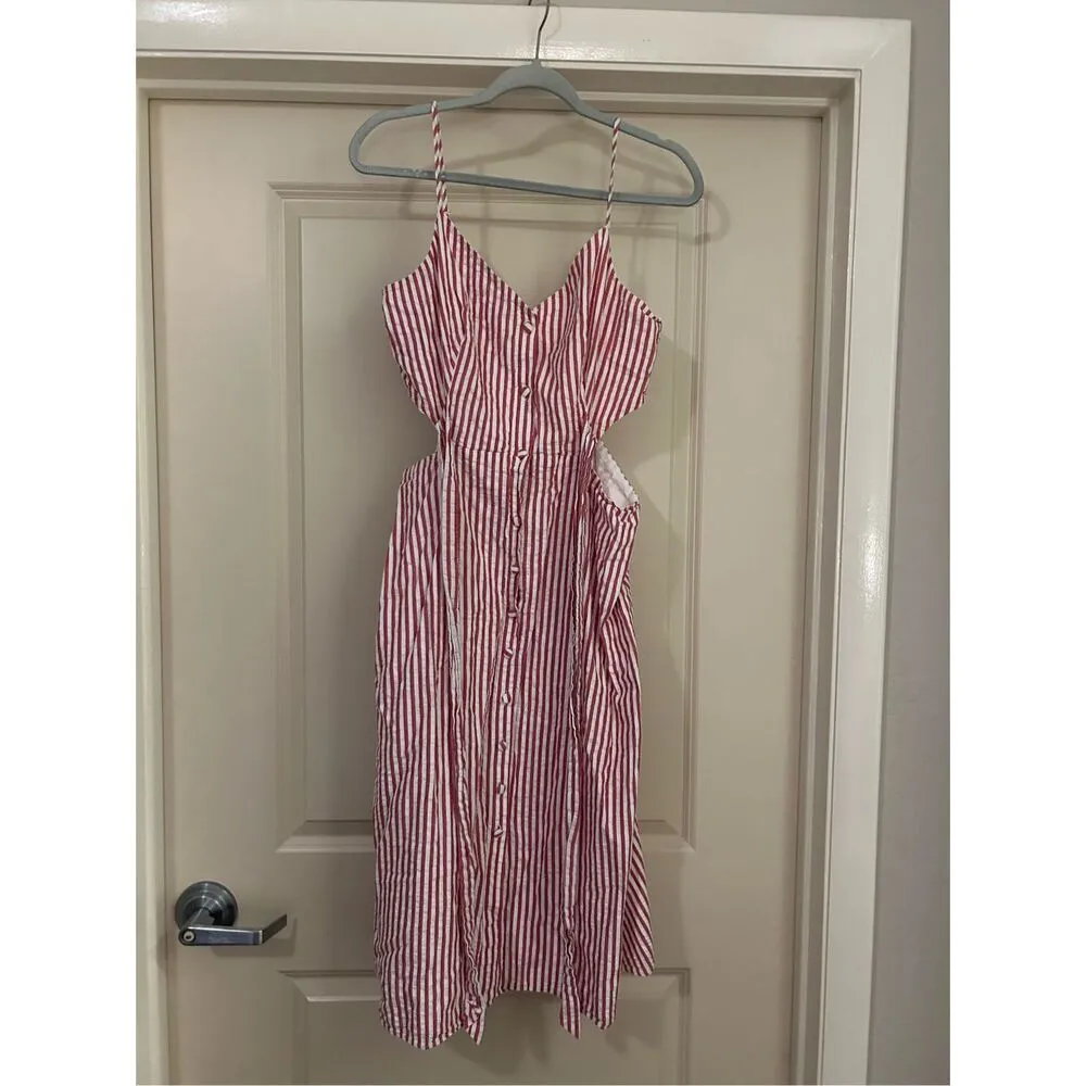 Jason Wu Red Stripe Tie Dress Dress 14 Rent the runway preloved - Image 3