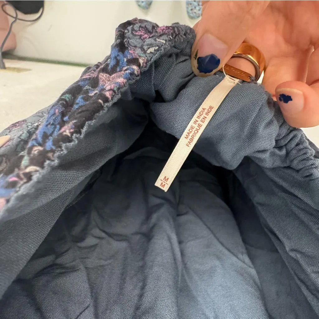 NEW Free People Forever Time Maxi Dress In Black Combo Size Medium FLAWED - Image 13