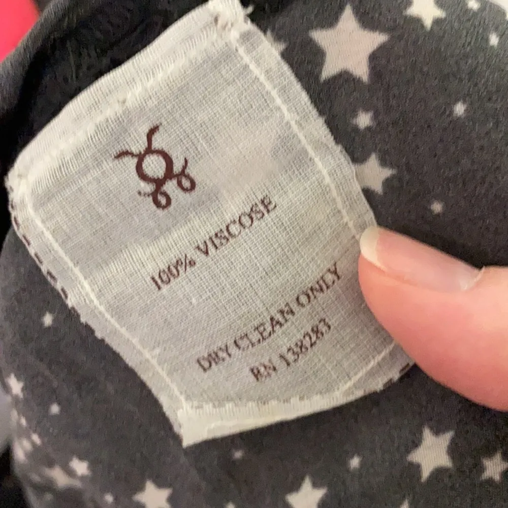 Figue Ani star print draped asymmetrical hem tunic size M Size M - Image 64