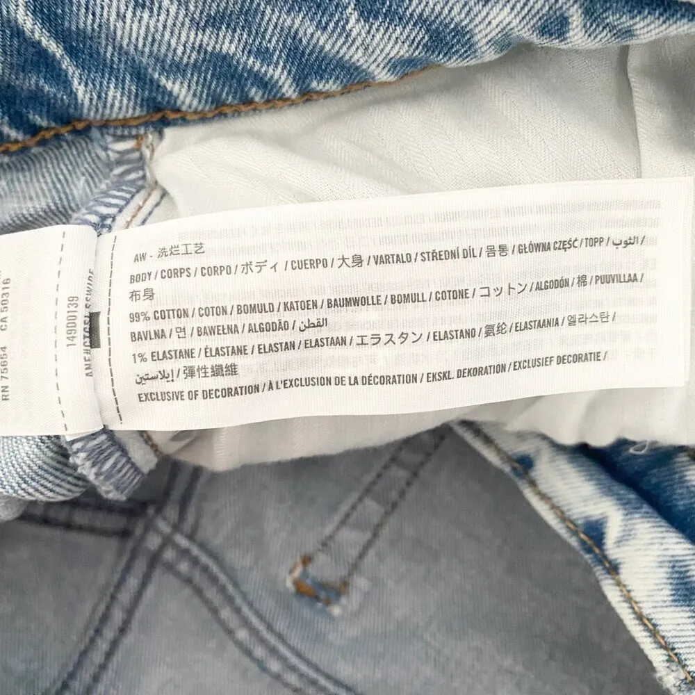 Abercrombie & Fitch the Mom Short High Rise Curve Love Denim - Image 5