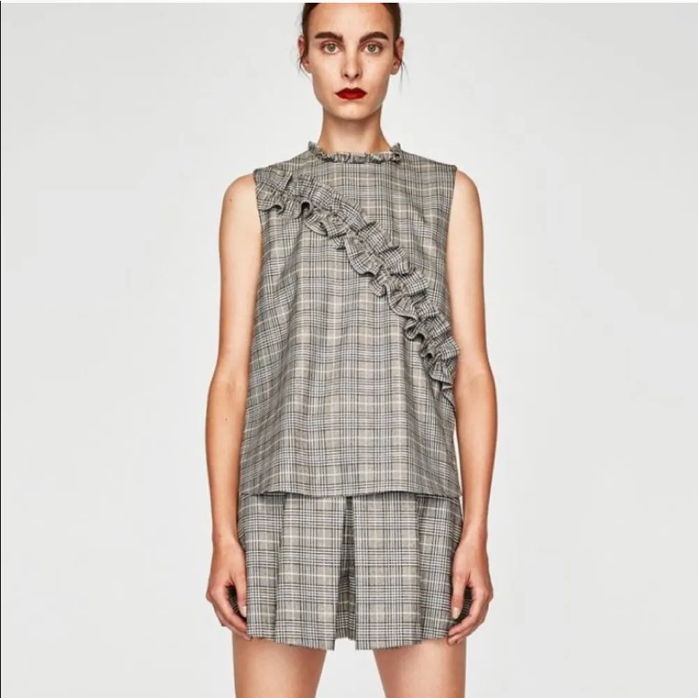 NWT Zara Plaid Skort Medium - Image 6