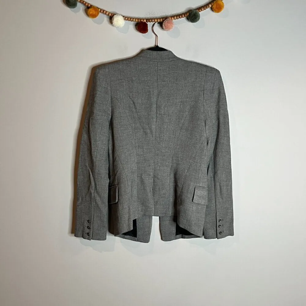 Seventy Two Changes grey button military blazer Gray Size 6 - Image 5