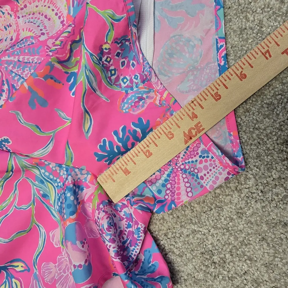Lilly Pulitzer Ocean Trail‎ Lined Shorts Sz Small Shell Me Something Good Beach - Image 11