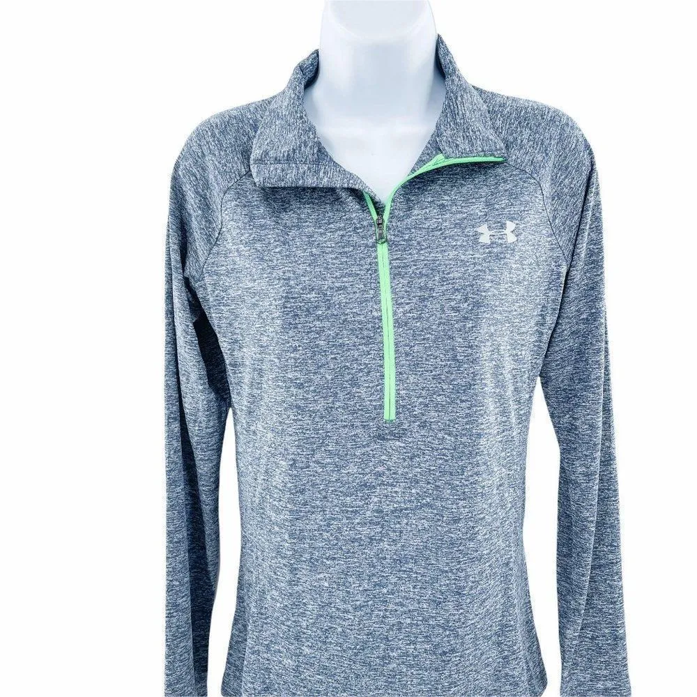 Under Armour Heatgear Zip-up Pullover Athletic Top - Image 4