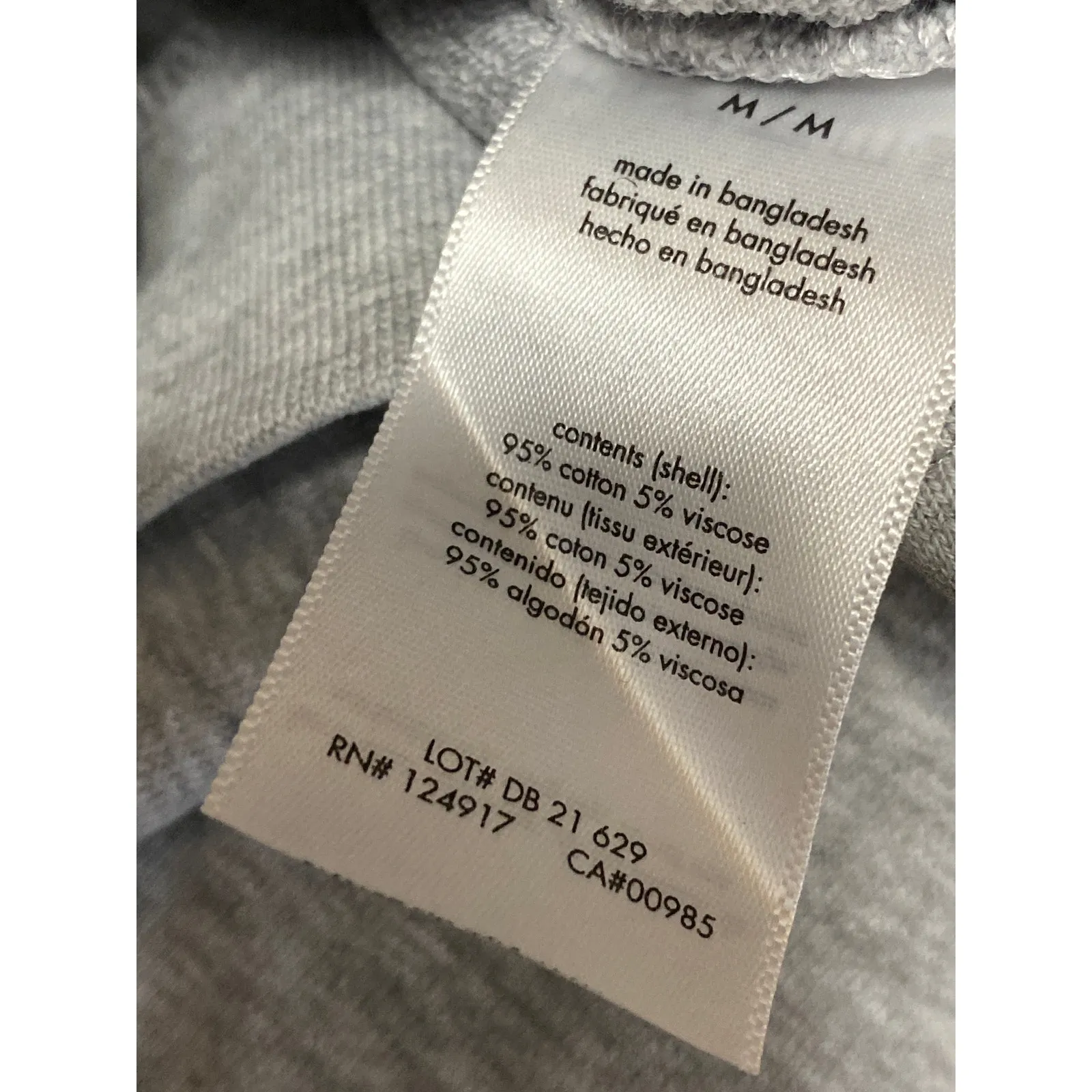 WeWoreWhat Women's Gray Long Sleeve Crew Neck Boxy Cropped Sweatshirt Top Sz M - Image 6