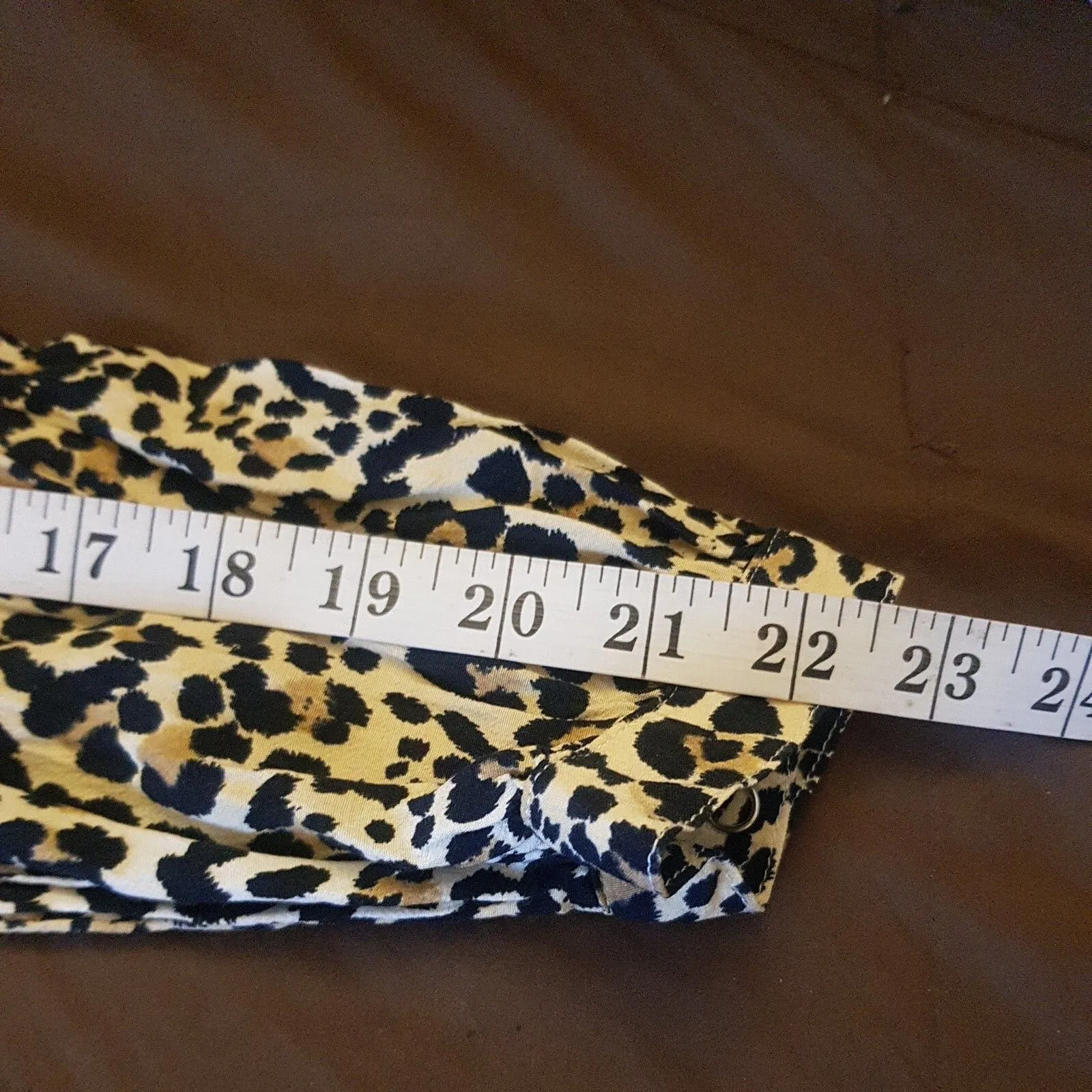 Gap Womens Dress Sz 4 Animal Print Leopard Long Sleeve Safari Boho Neutral Y2k - Image 16