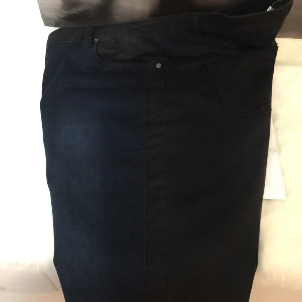 Kenneth Cole Plus size indigo/ Black 2 tone Jeans - Image 4