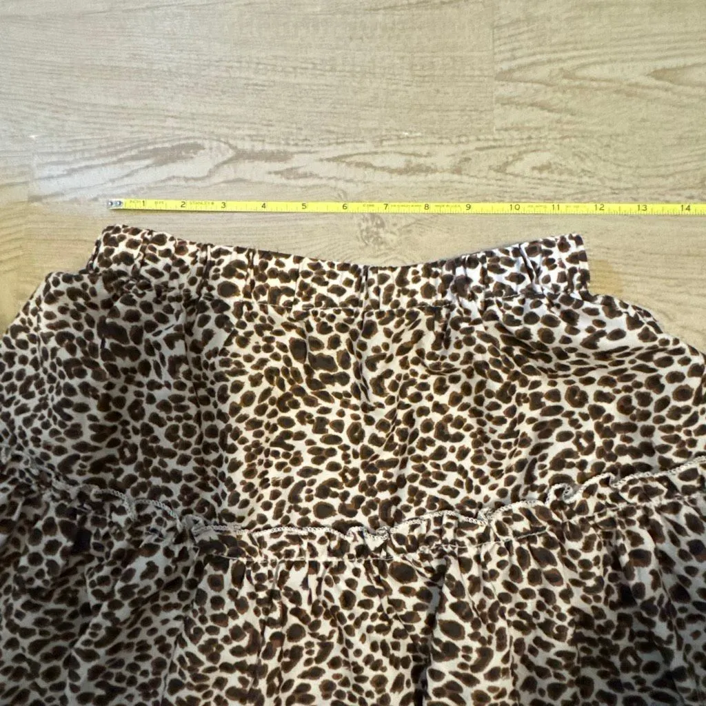 Shein leopard cheetah Animal Print Skirt Size Xs - Image 4