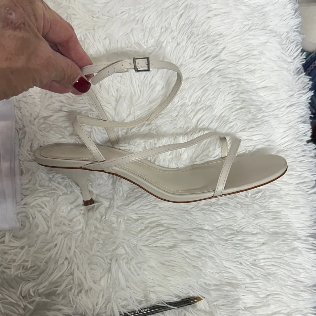 SCHUTZ Heloide Women's Ivory (Pearl) Strappy Heels - Image 7