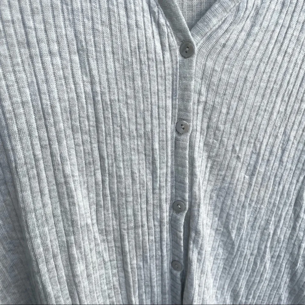 Ava & Viv Womens Cardigan Gray Long Sleeve Layering Button Front Plus 1X - Image 8