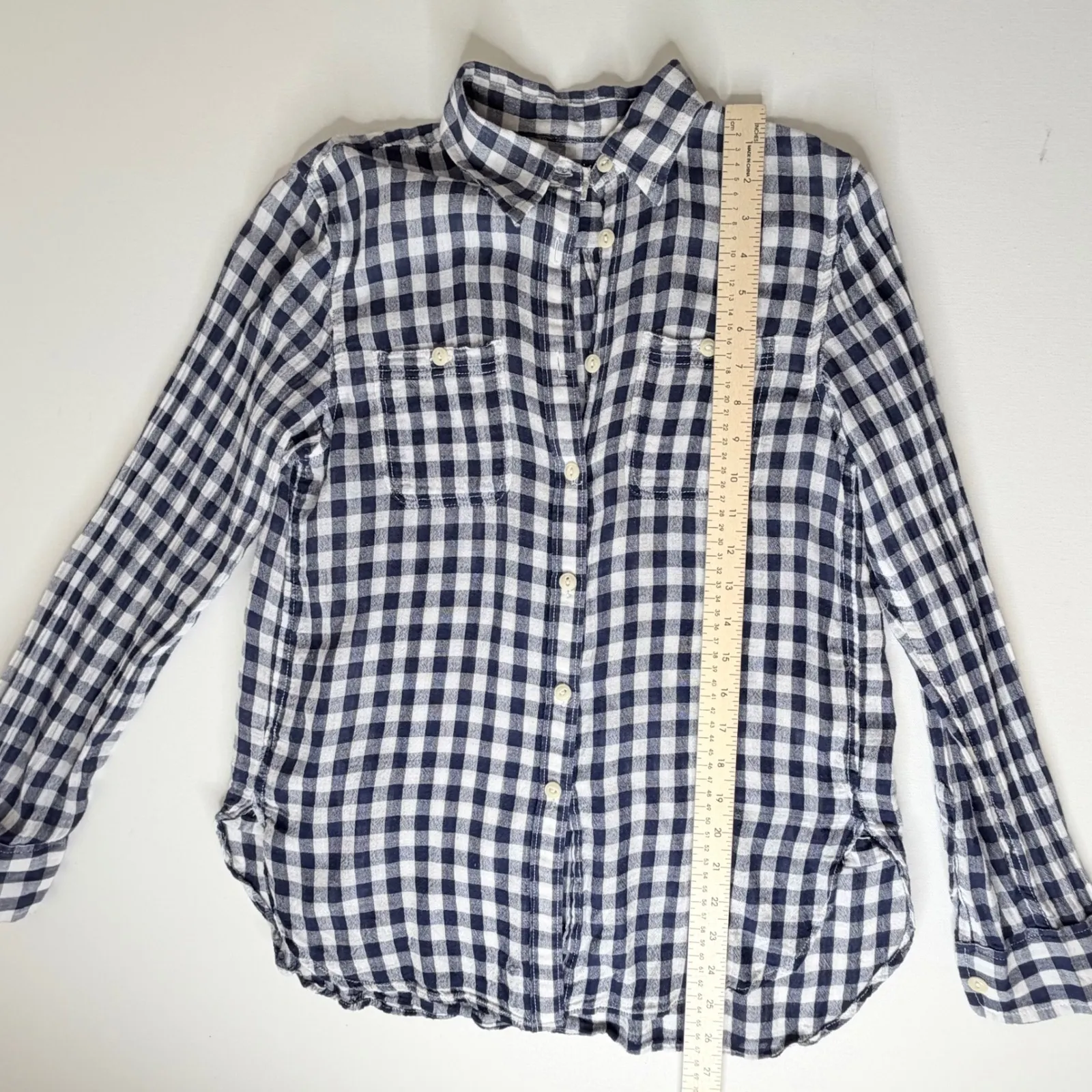 Denim & Supply Ralph Lauren Gingham Button Down Shirt Size XS Lightweight Preppy - Image 10