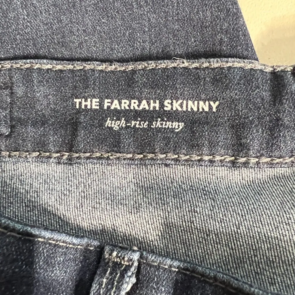 AG Adriano Goldschmied Jeans Womens 29R Dark Blue Farrah Skinny High Rise Denim‎ - Image 12