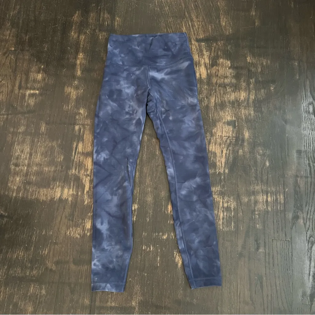 Lululemon Wunder Train High Rise Tight 25" Gym Diamond Dye Naval Blue Tie Dye 4 - Image 3