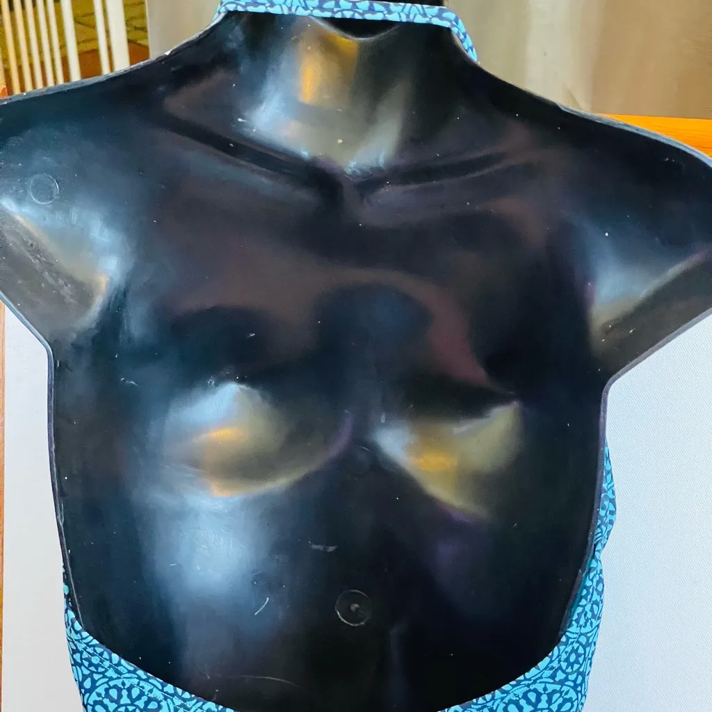 Tommy Hilfiger blue and black bikini top - Image 3