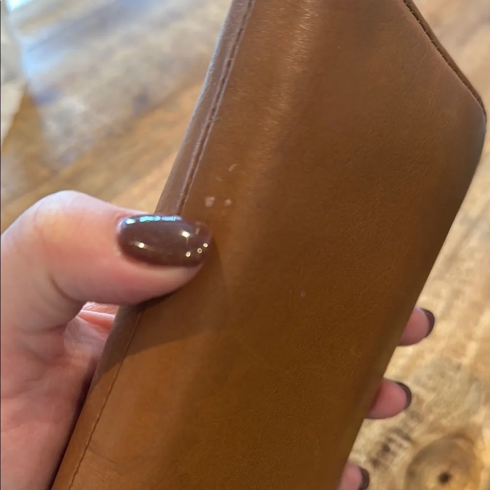 Fossil 1954 Brown Leather Wristlet Wallet - Image 9