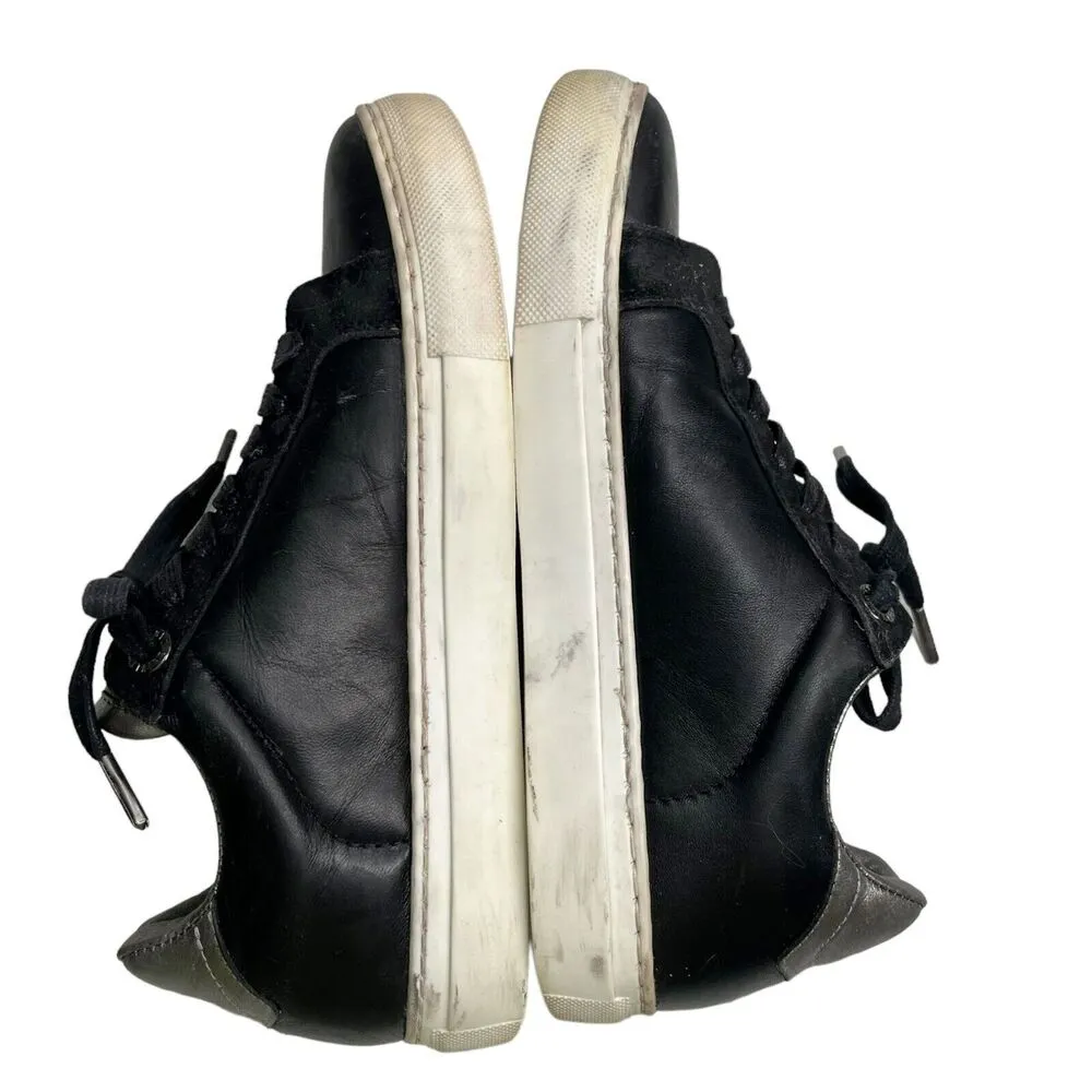 Zadig & Voltaire Zv1747 Skull Sneakers Women’s Size 6 Black Leather Studded Shoe - Image 3