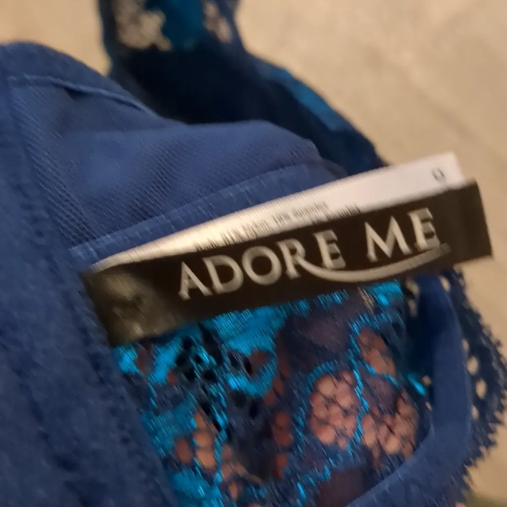 Adore me blue floral wired bra size 34C - Image 4