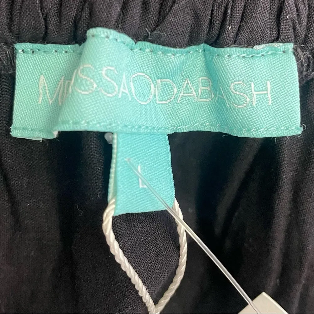 NWT Melissa Odabash Francesca Eyelet Off The Shoulder Top Black Size Large NEW - Image 9