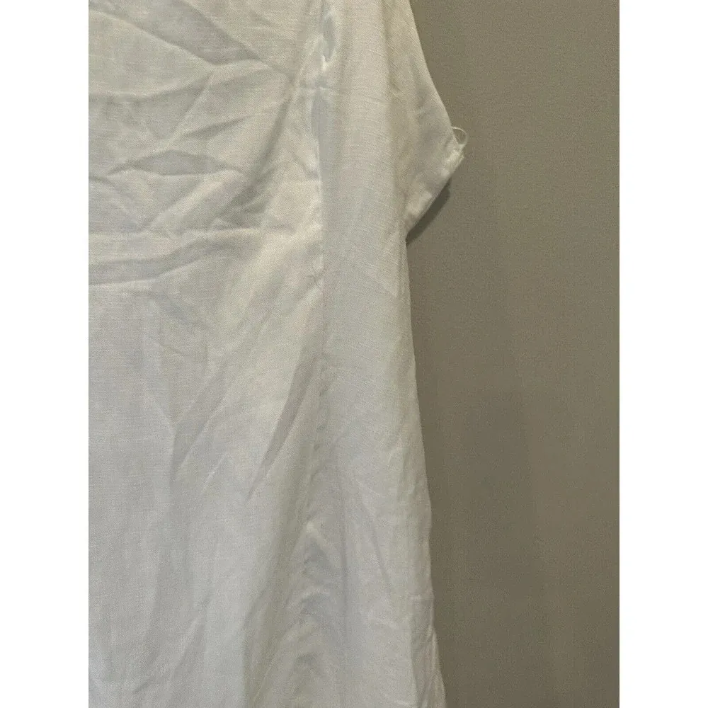 Francesca’s Wyonnah by Blue Rain Back Tie Ruffle White Mini Dress. Sz XL‎ M0262 - Image 8