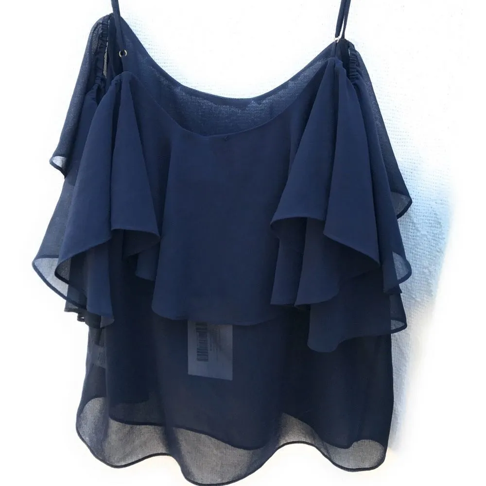 MISA Los Angeles  Francesca Top Navy NWT - Image 5