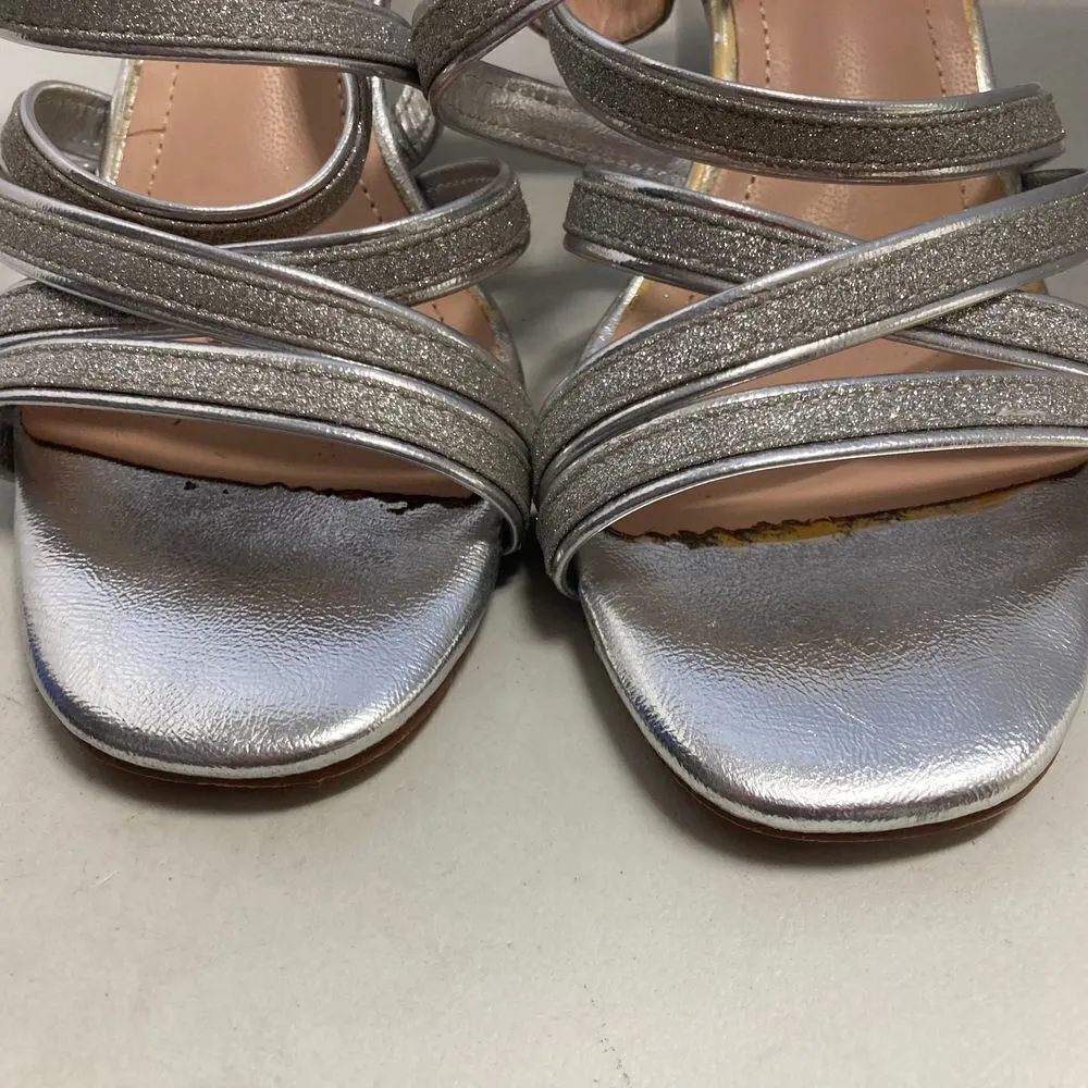 DREAM PAIRS Women’s Silver Wedge Strappy Heels Size 7.‎ - Image 12