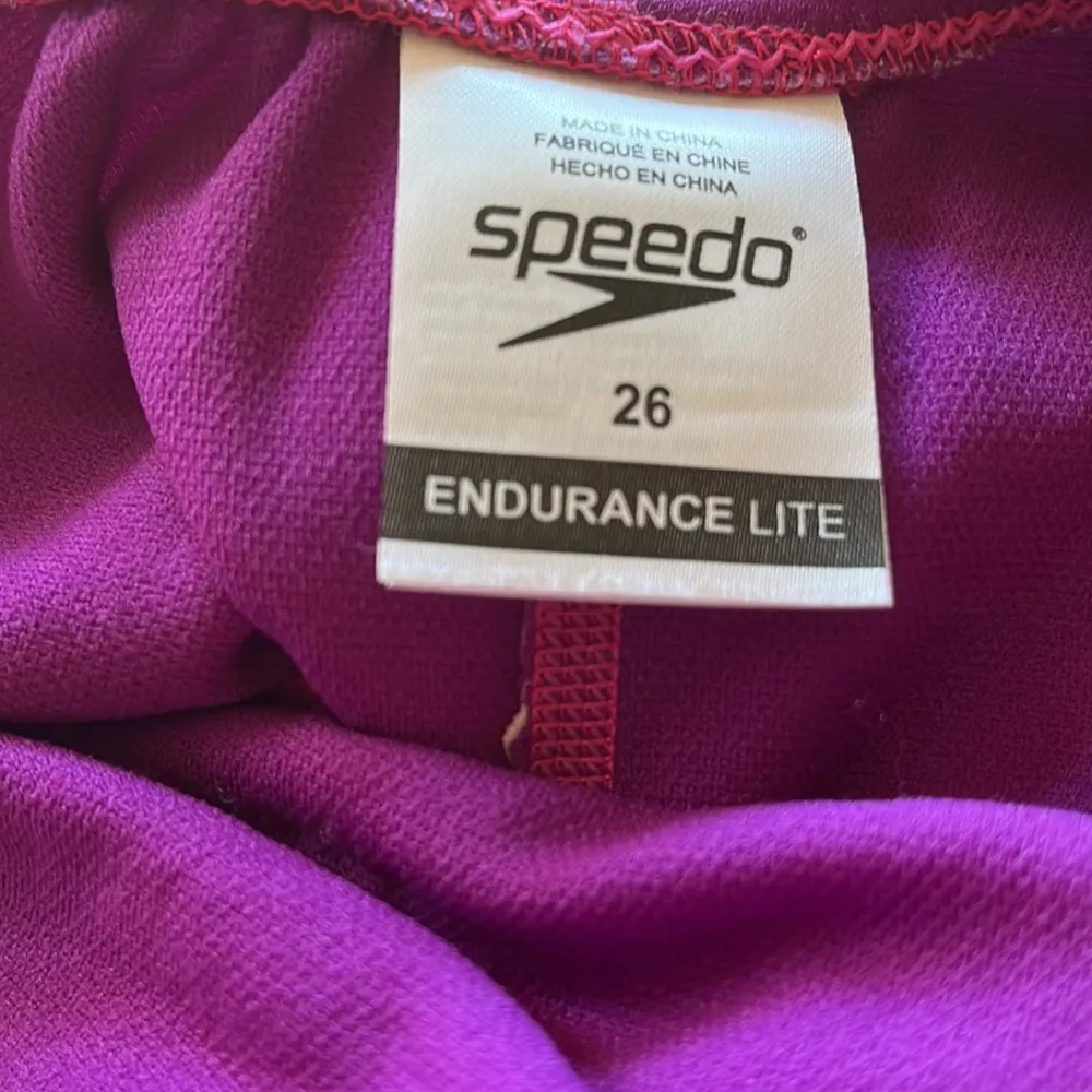 NWT Speedo Turnz Tonal Wave Print One Piece Swimsuit SZ-26 - Image 5