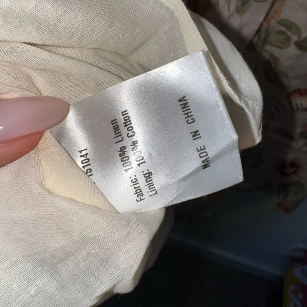 SERAPHINA LINEN MINI DRESS LINEN PINK SMALL - Image 8