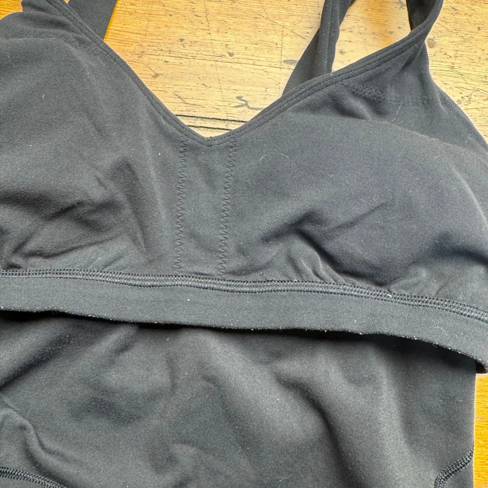 Lululemon  Black Align Tank Top Racerback Cropped Athletic Size 6 excellent cond. - Image 5