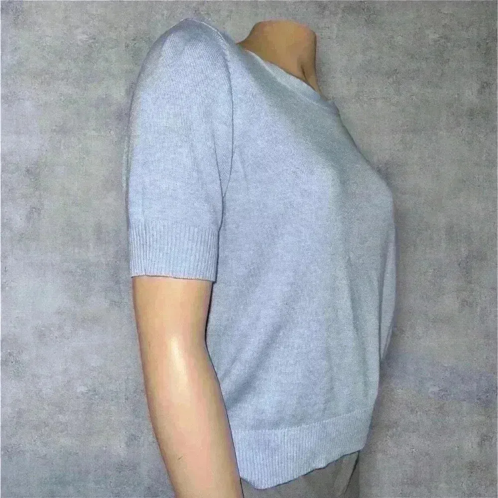 appleseed's Appleseed’s women’s Spindrift™ Soft Short-Sleeve Sweater Shell top size PM - Image 3