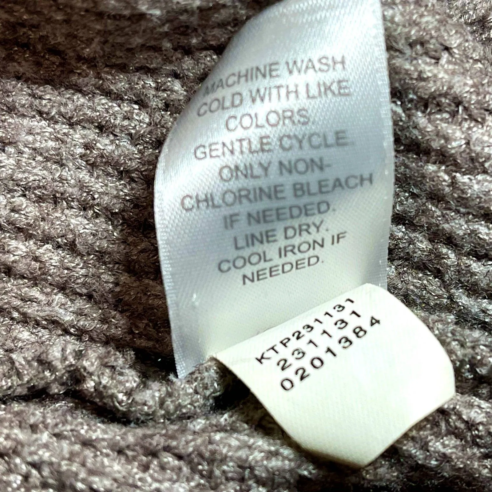 J. Jill | Taupe Waffle Knit Henley Style V - Image 6