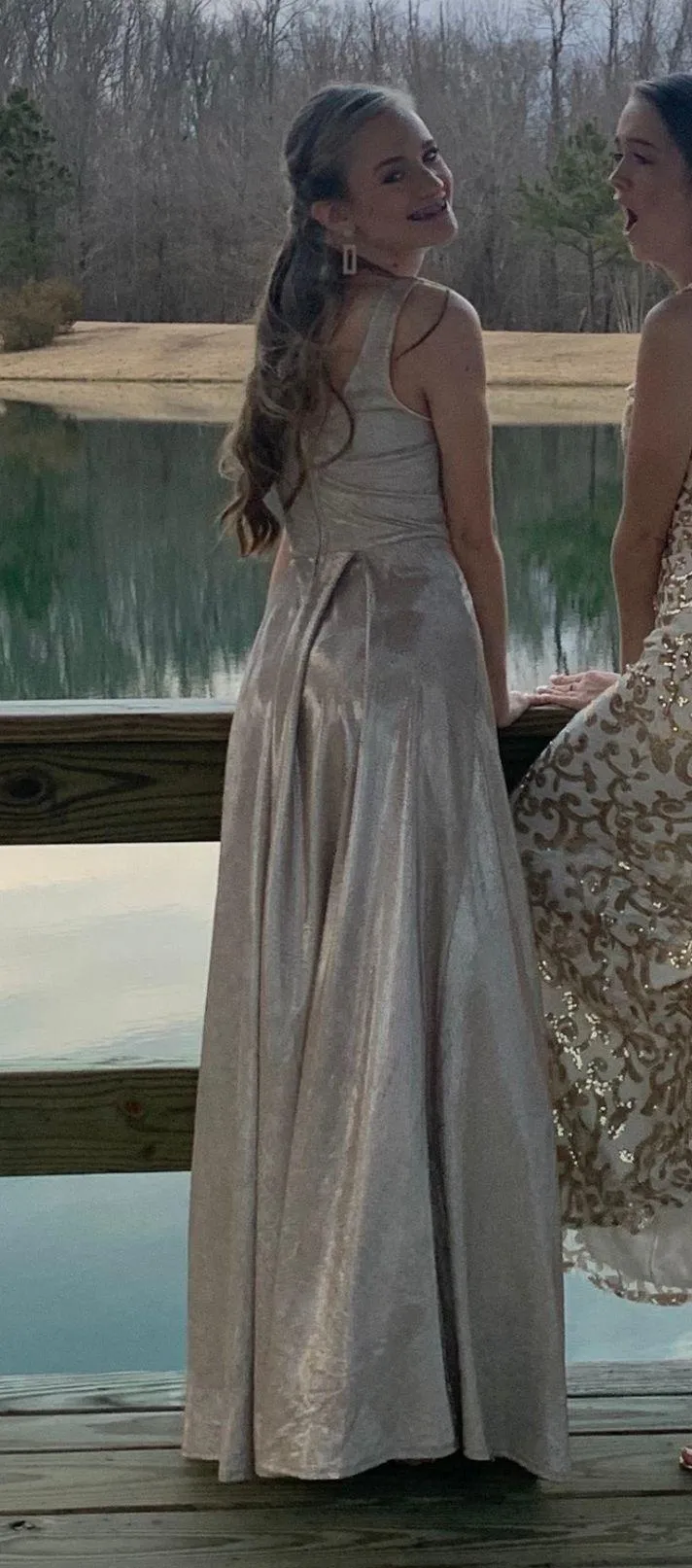 B. Smart prom dress gold - Image 4