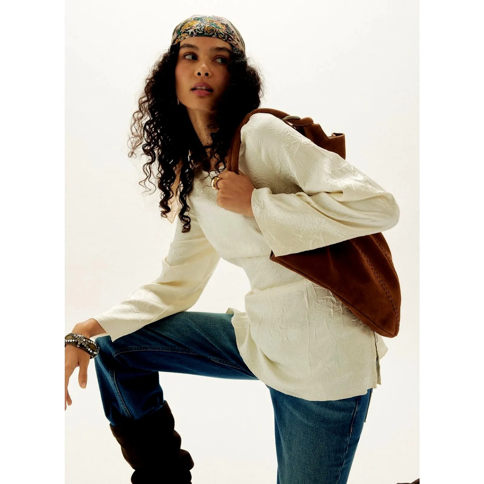 Free People Celeste Pant Set Egret size M - Image 2