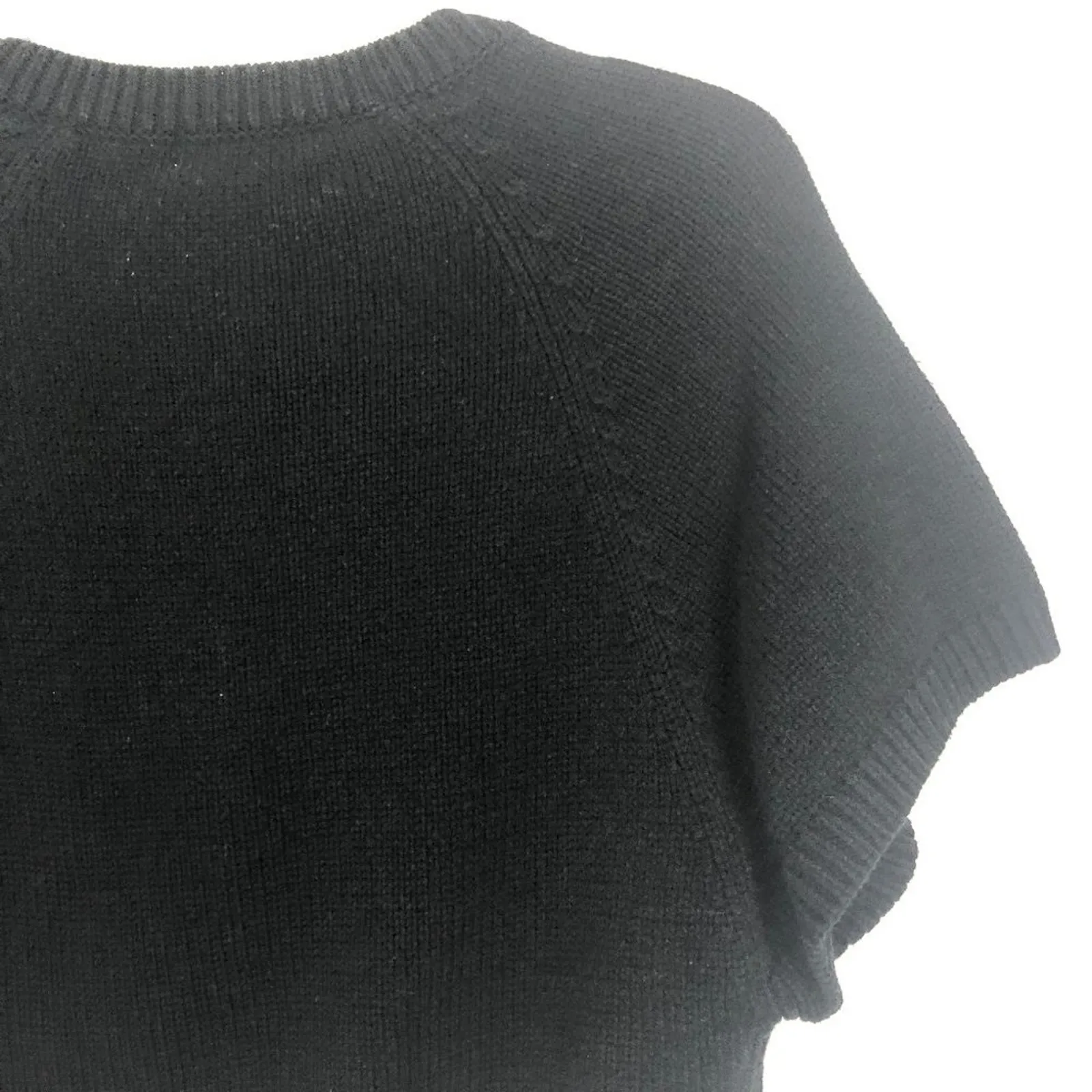 Glimmer Y2K Vintage Button Down Cropped Black Cardigan Juniors Size Large - Image 8