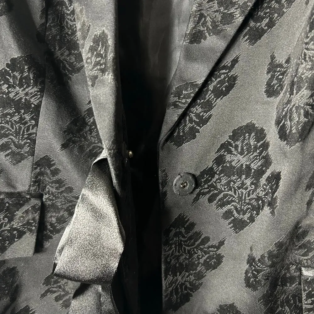 Apostrophe Blazer Womens 18W‎ Black Velvet Floral Career Professional Formal - Image 7