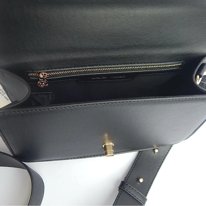 VALENTINO ORLANDI ITALY Black Quilted CROSSBODY SHOULDER BAG CLUTCH NEW - Image 10