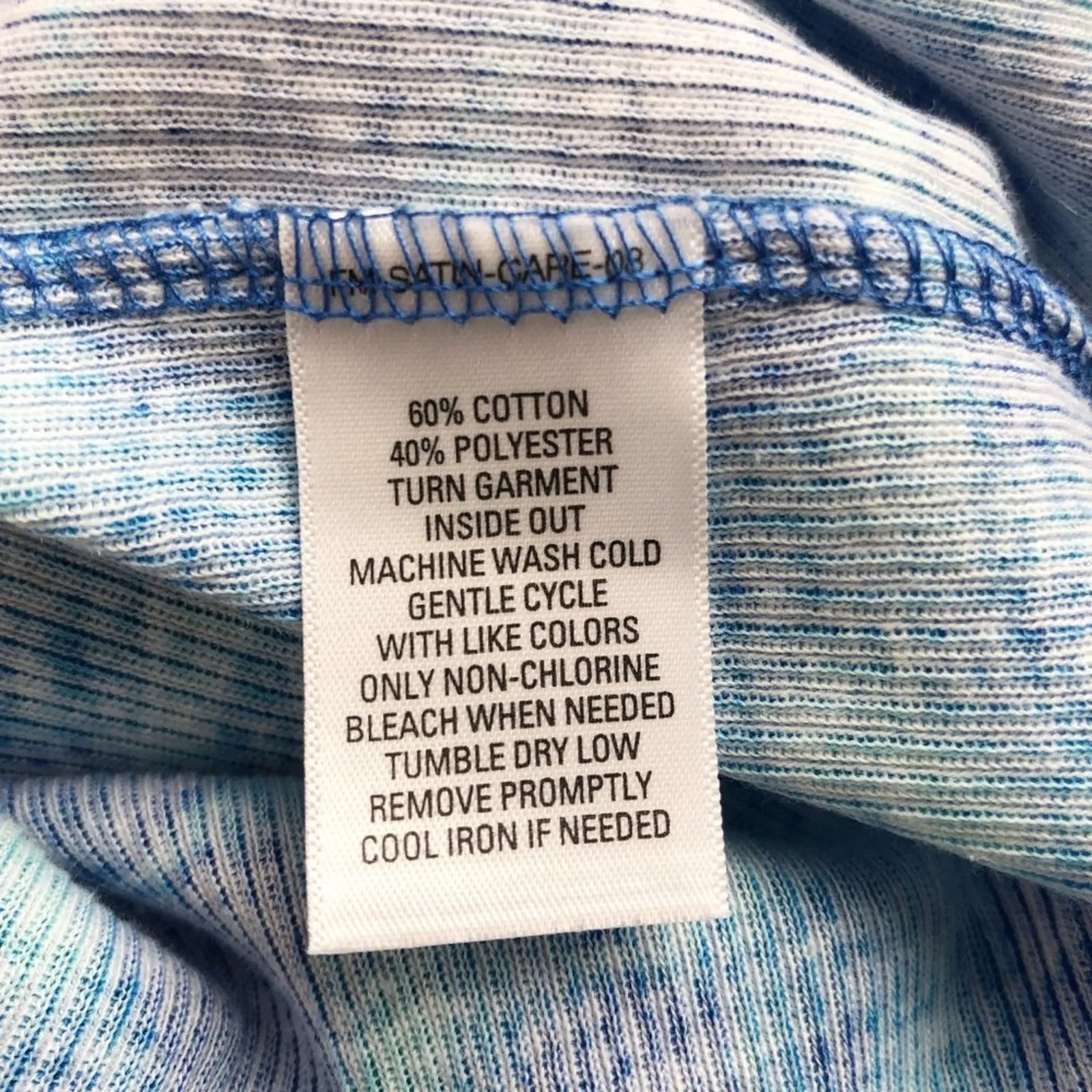 Curfew Scoop Neck Water Print Tank Top Blue Size undefined - Image 9