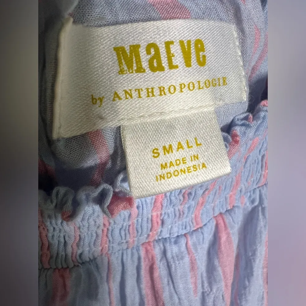 Anthopologie Maeve Striped Top Tiered Sleeveless in size Small - Image 10