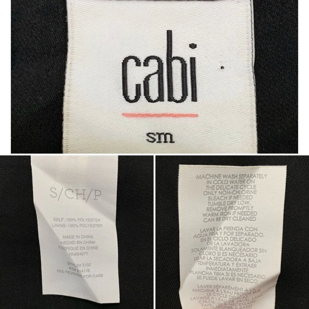 CAbi Harlequin Purple Shirtdress Black Diamond Print Sheer Sheath Dress - Image 11