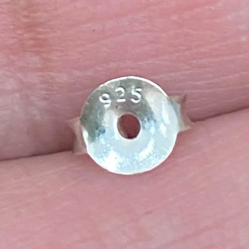 Sterling Silver 925  Blue Opal Square Small Stud Earrings - Image 11