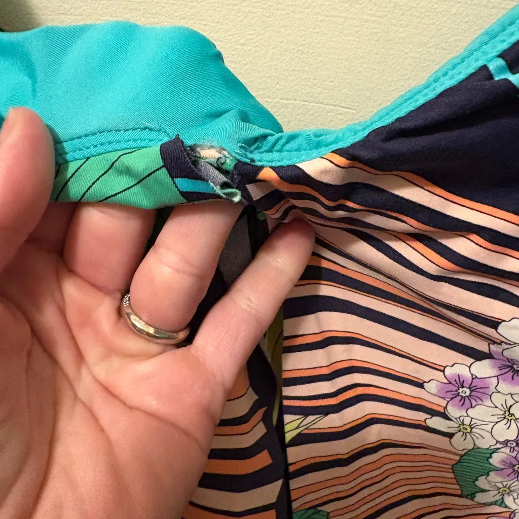 TRINA‎ TURK Seychelles Flutter Sleeve One Piece Swimsuit size 10 - Image 9