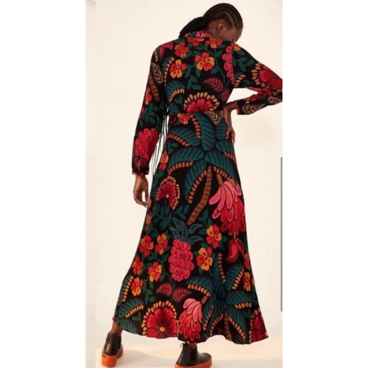 FARM Rio Long Sleeve Floral Maxi - Image 2