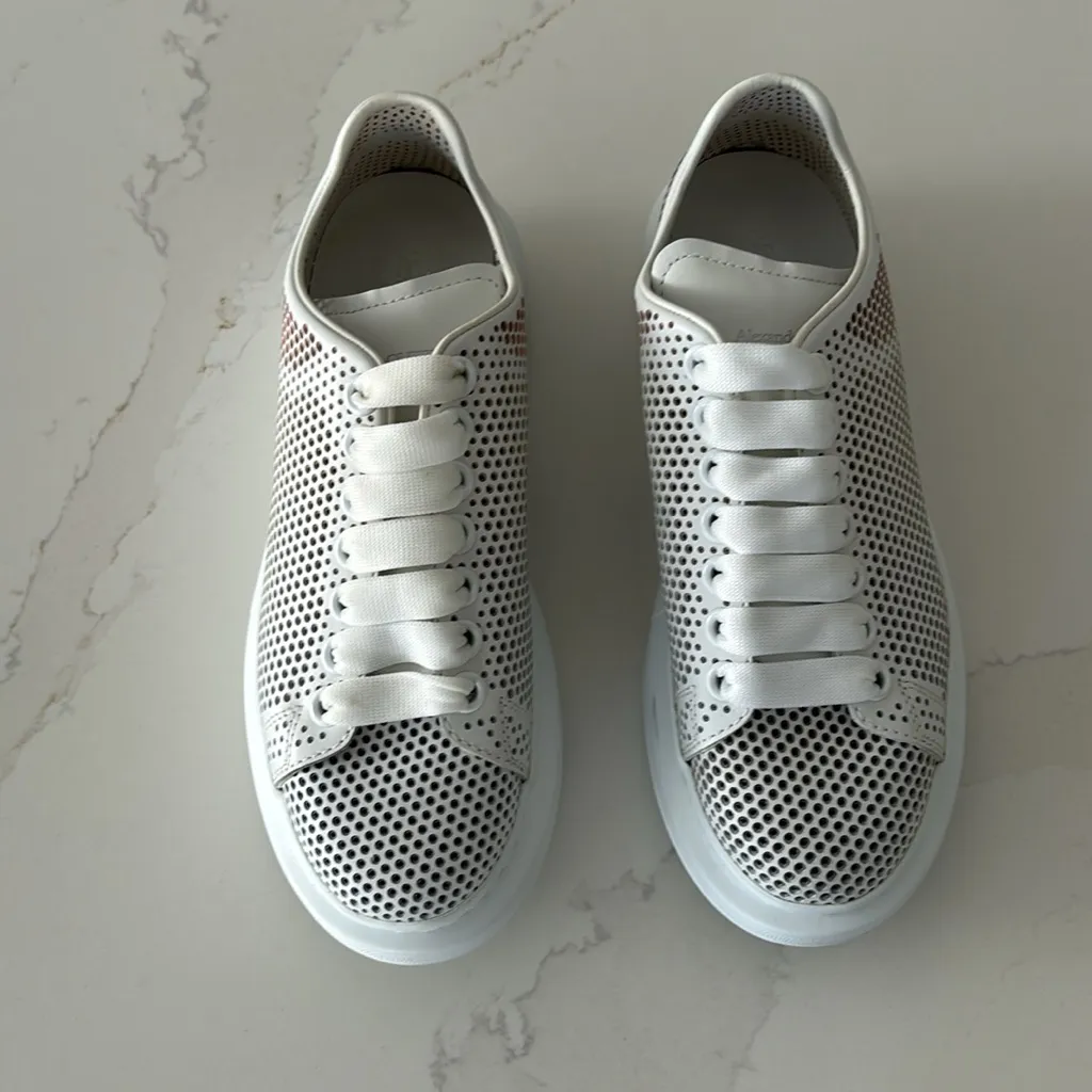 Alexander McQueen oversized dotted cut out sneakers - Image 5
