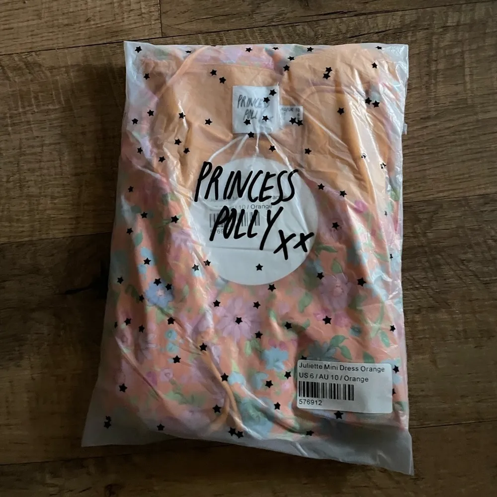 PRINCESS POLLY Juliette Mini Dress Orange - Image 3
