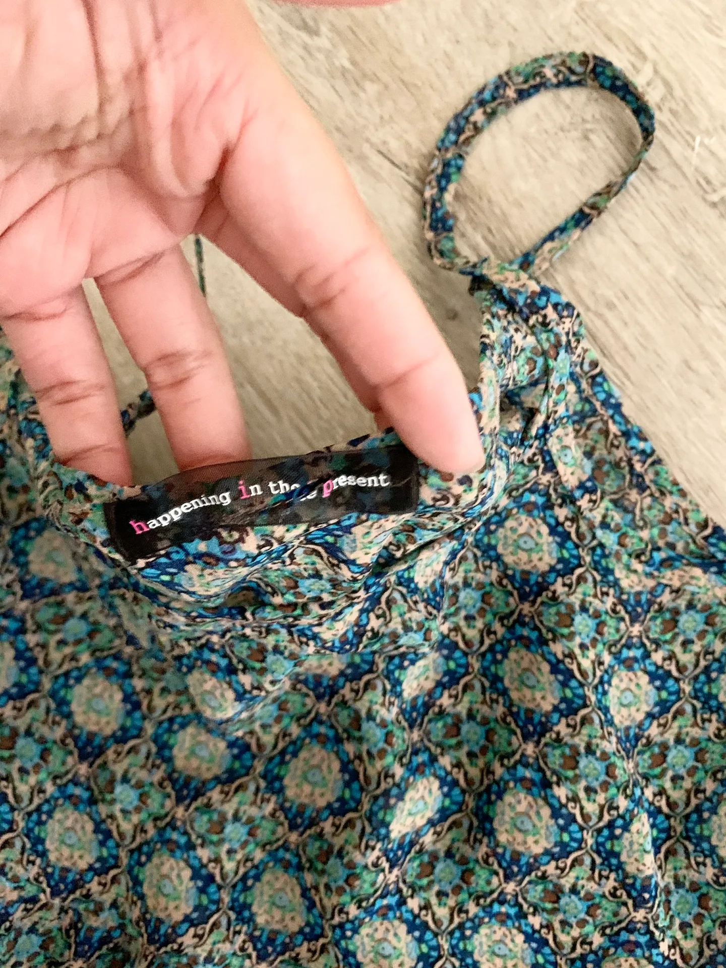 Floral Slightly Sheer Flippy Dress Size S - Image 5