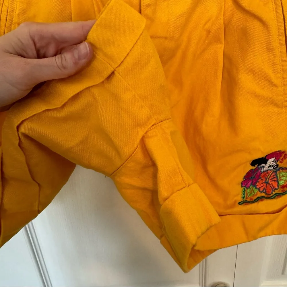 Vintage MICKEY INC Minnie Hawaiian embroidered mom shorts Sz LG - Image 7
